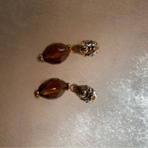 Brighton topaz colored earrings